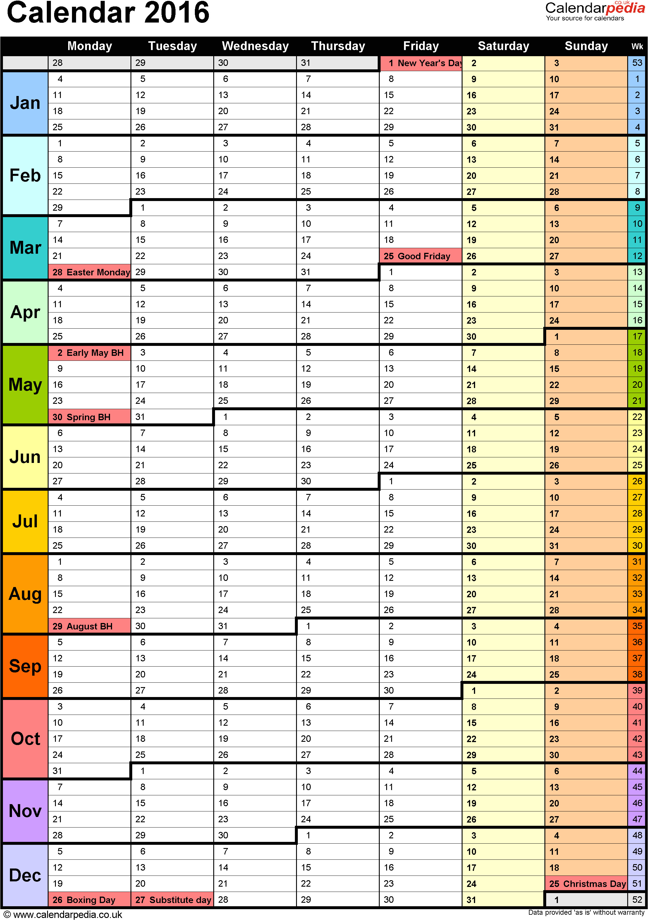 yearly calendar template 96