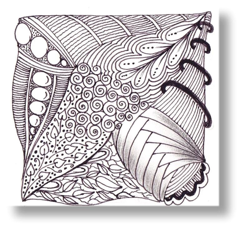 Zentangle Tile Template Journey Through Zentangle Art Zentangle Tiles