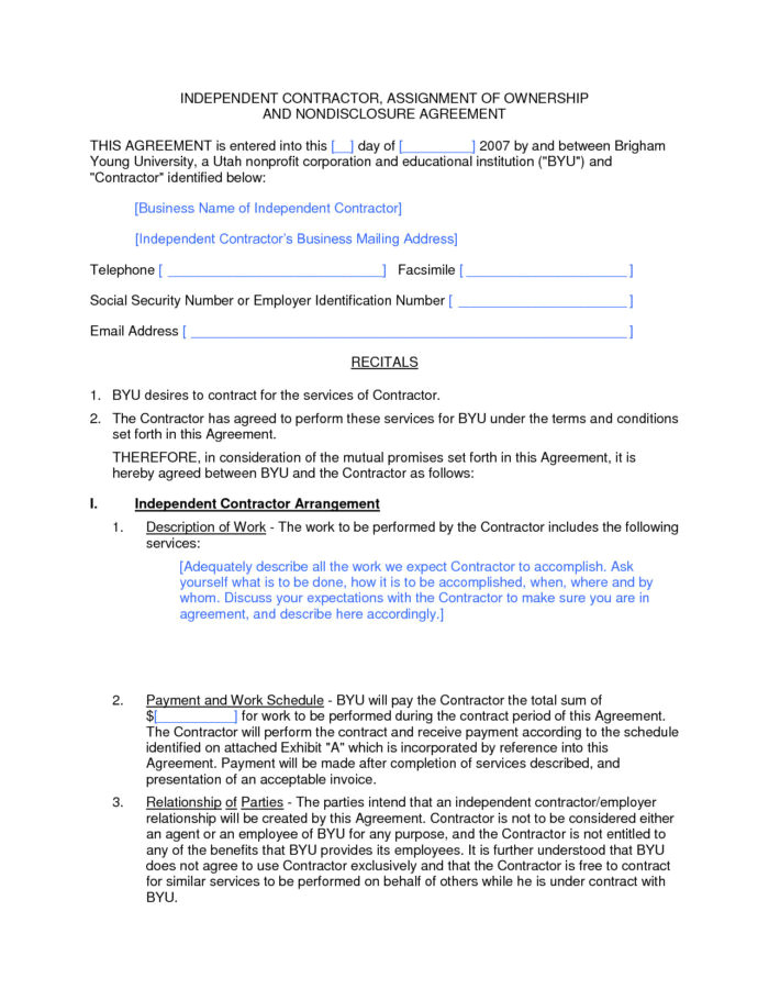 employee contract template doc