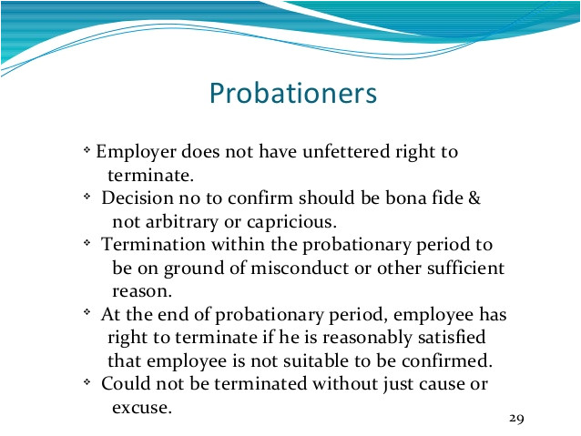letter of employment probationary period
