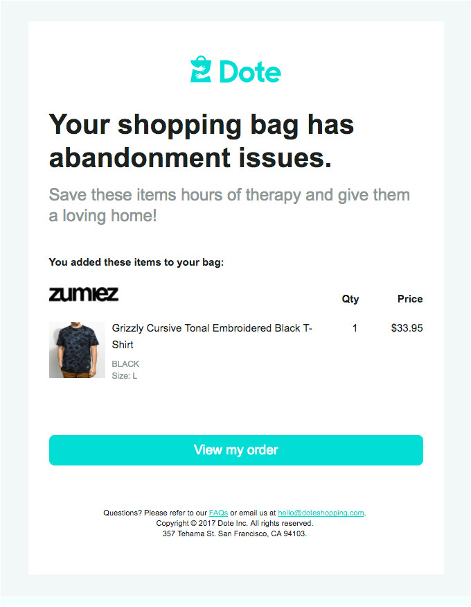 need abandoned cart email inspiration here are 7 templates you can steal