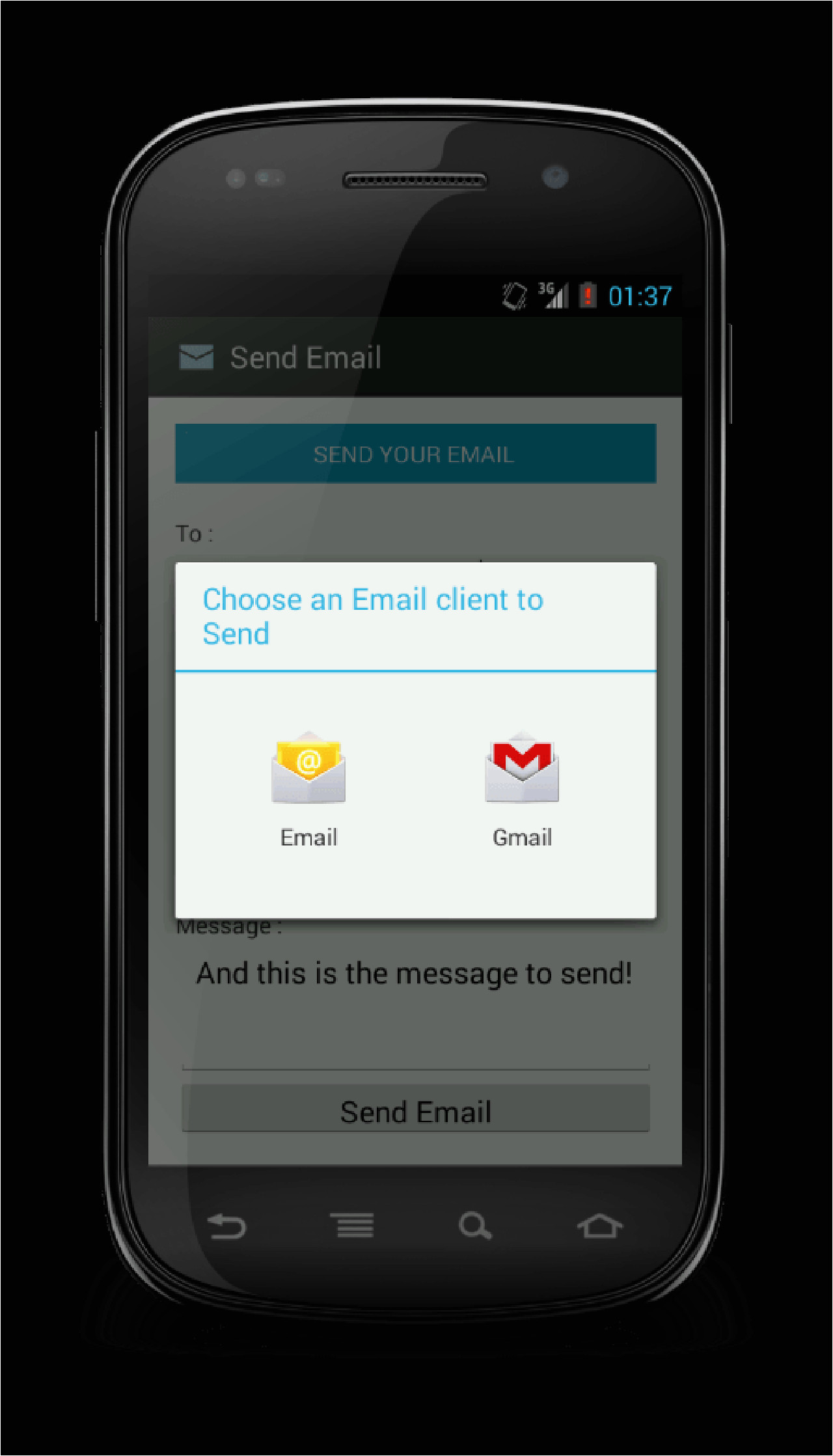 email sending android template 1827
