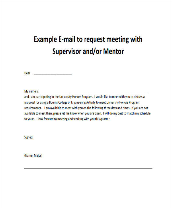 meeting request email template