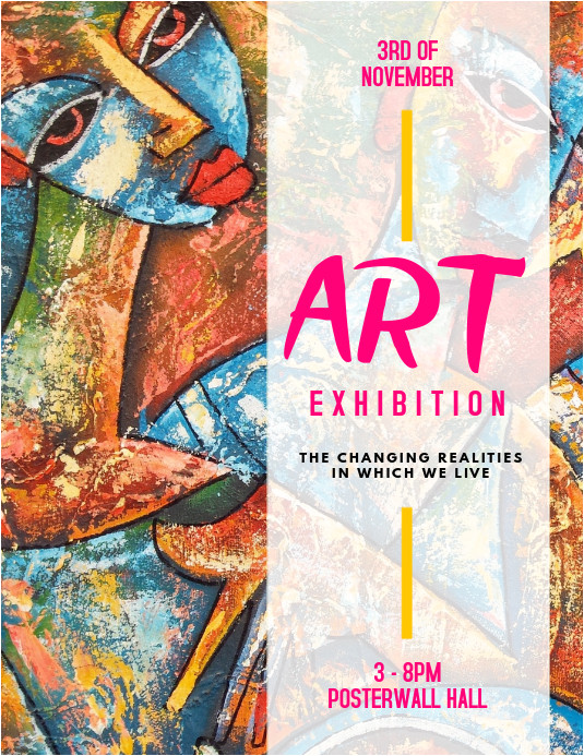 art exhibition flyer template