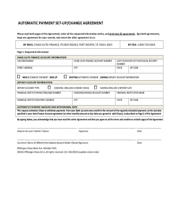car loan agreement form