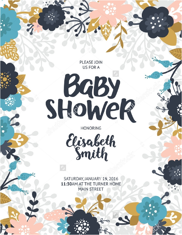 Baby Shower Flyer Template 16 Baby Shower Flyer Templates Printable Psd Ai