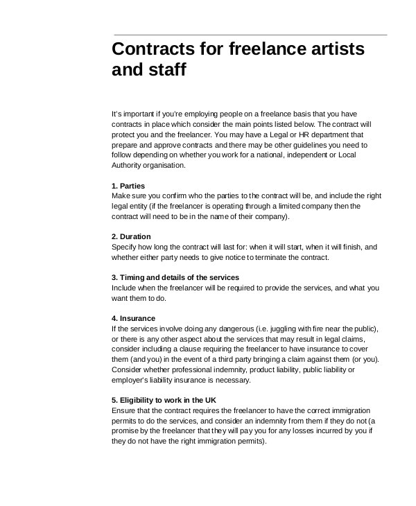 freelance contract template