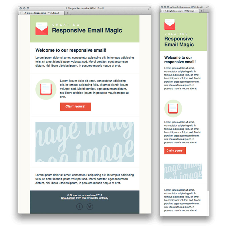 5 responsive newsletter templates