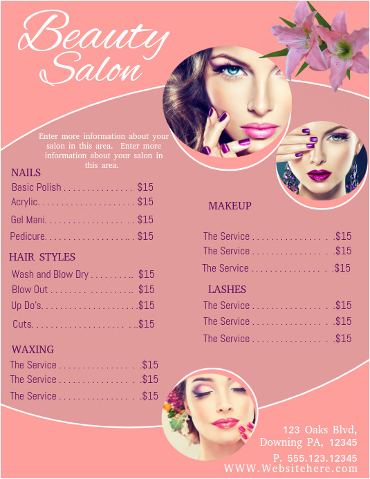 beauty poster template
