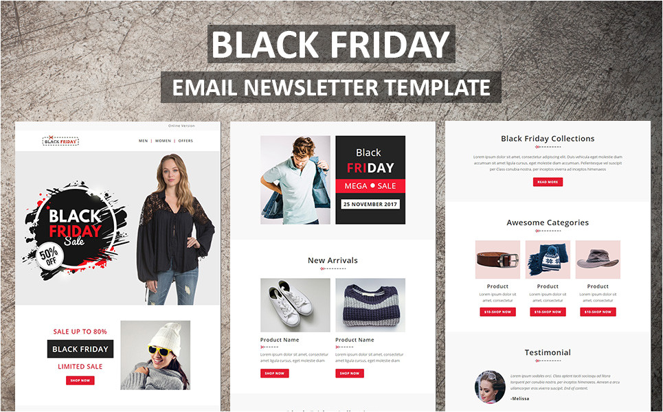 black friday email newsletter template 65984