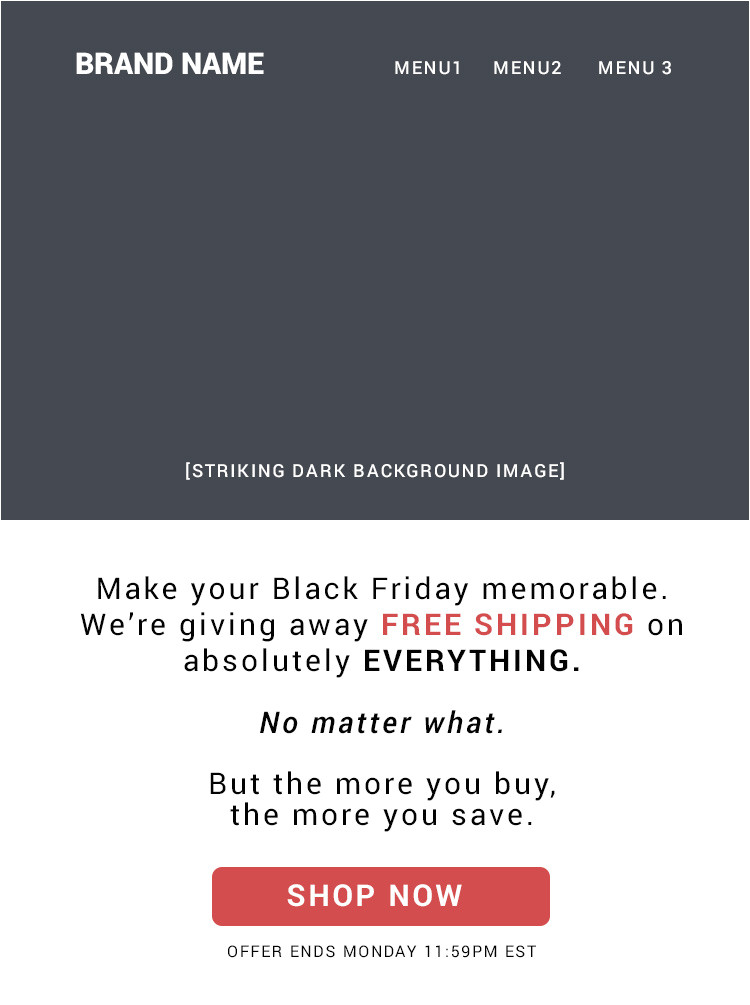 best black friday email examples templates