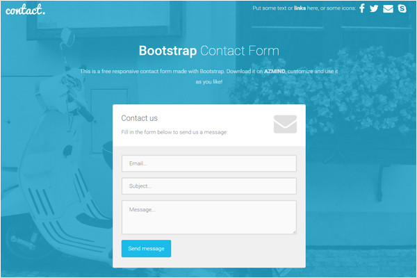 bootstrap email form template