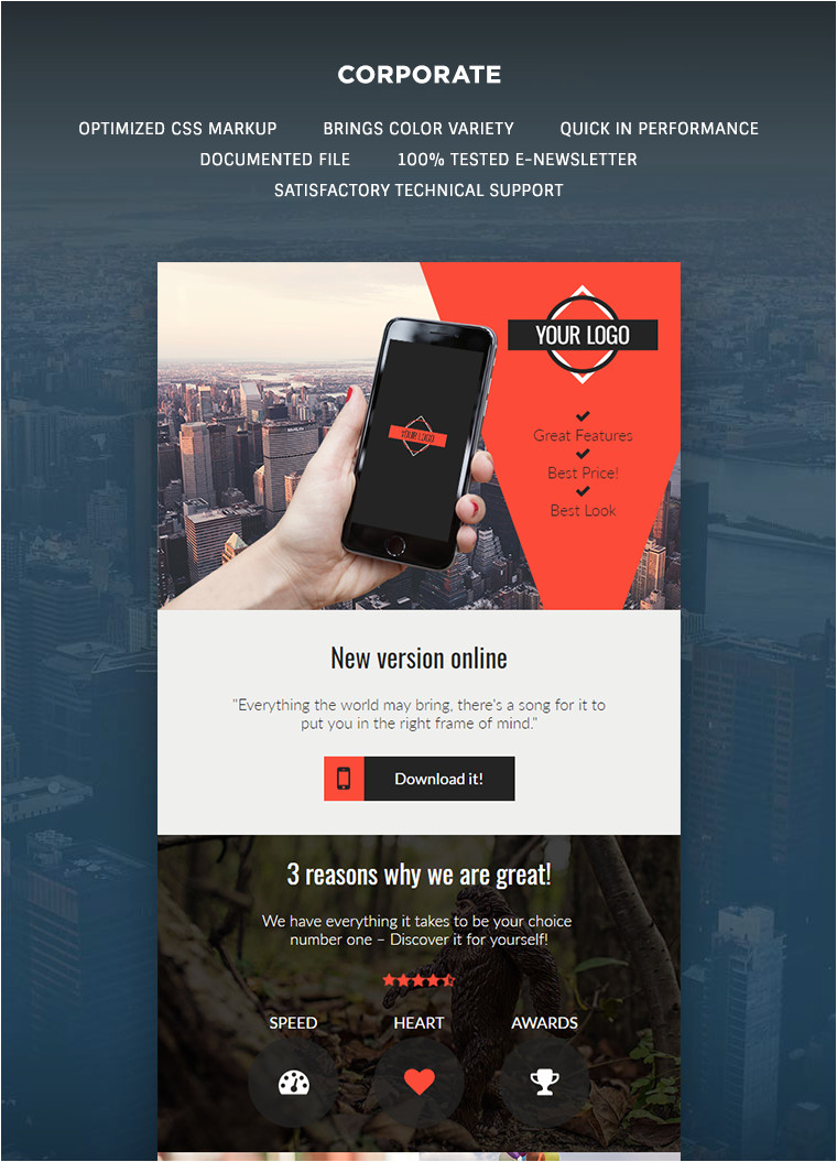 corporate email template