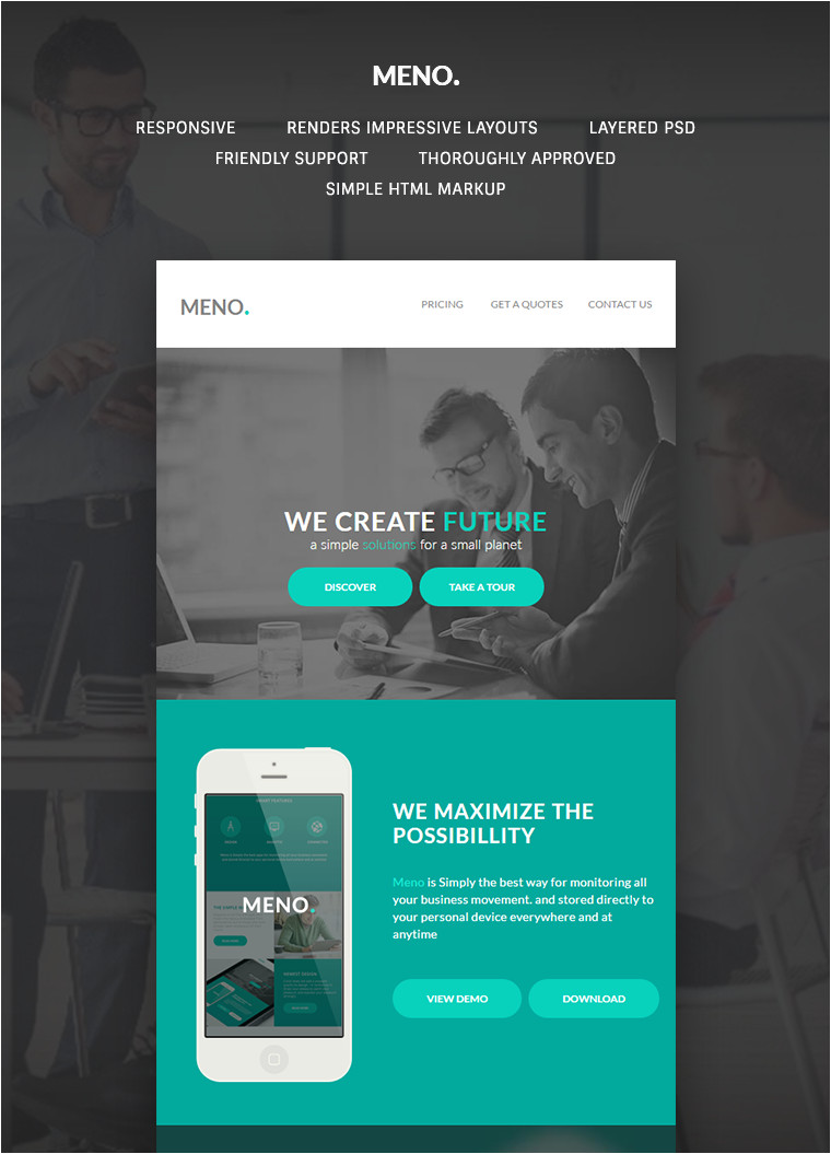 meno corporate email template