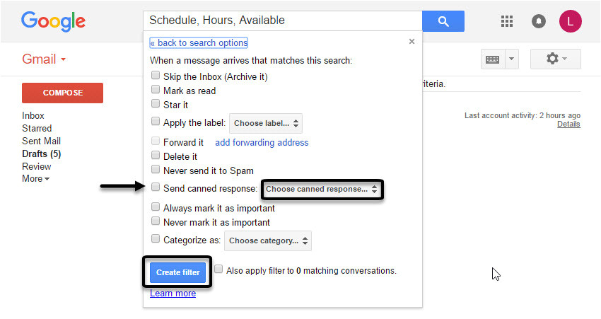 create email templates gmail canned responses