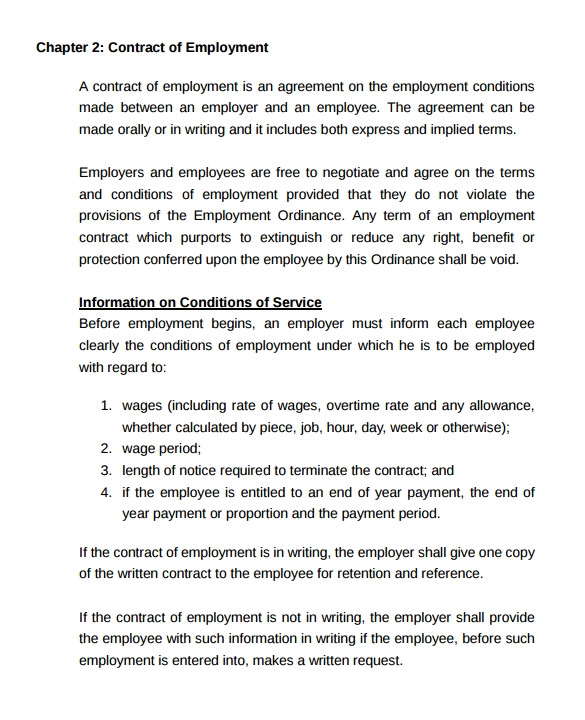 employment contract template