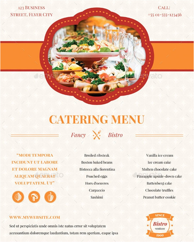 catering flyer