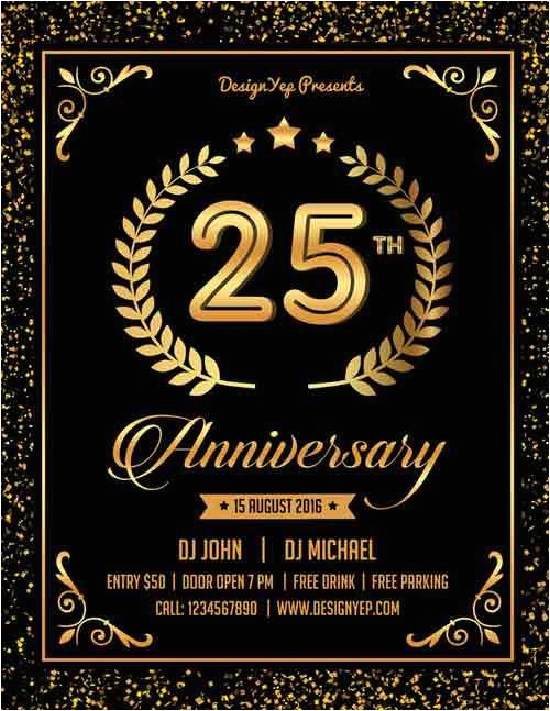 Celebration Flyer Templates Free 13 Elegant Free Anniversary Flyer Templates Utemplates
