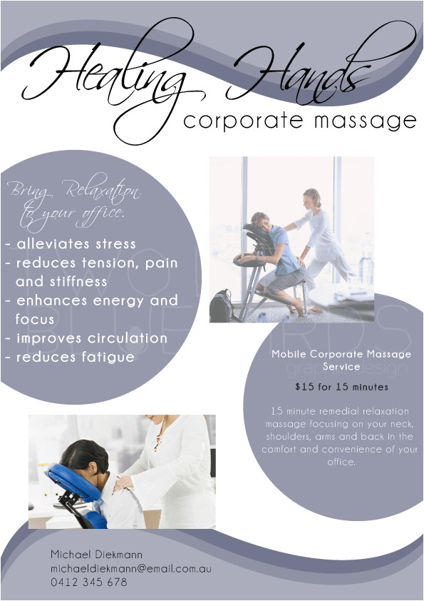 Chair Massage Flyer Templates Massage Business Flyer Flyers Poster Corporate