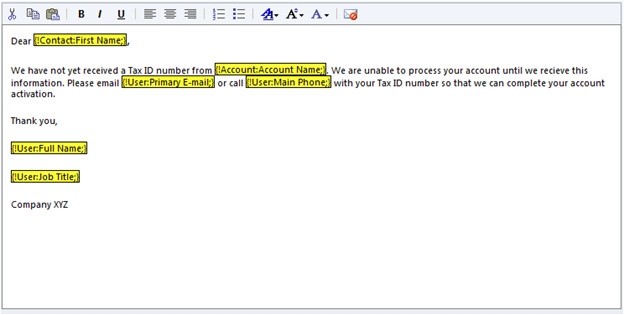 creating an email template is quick and easy in crm 2011