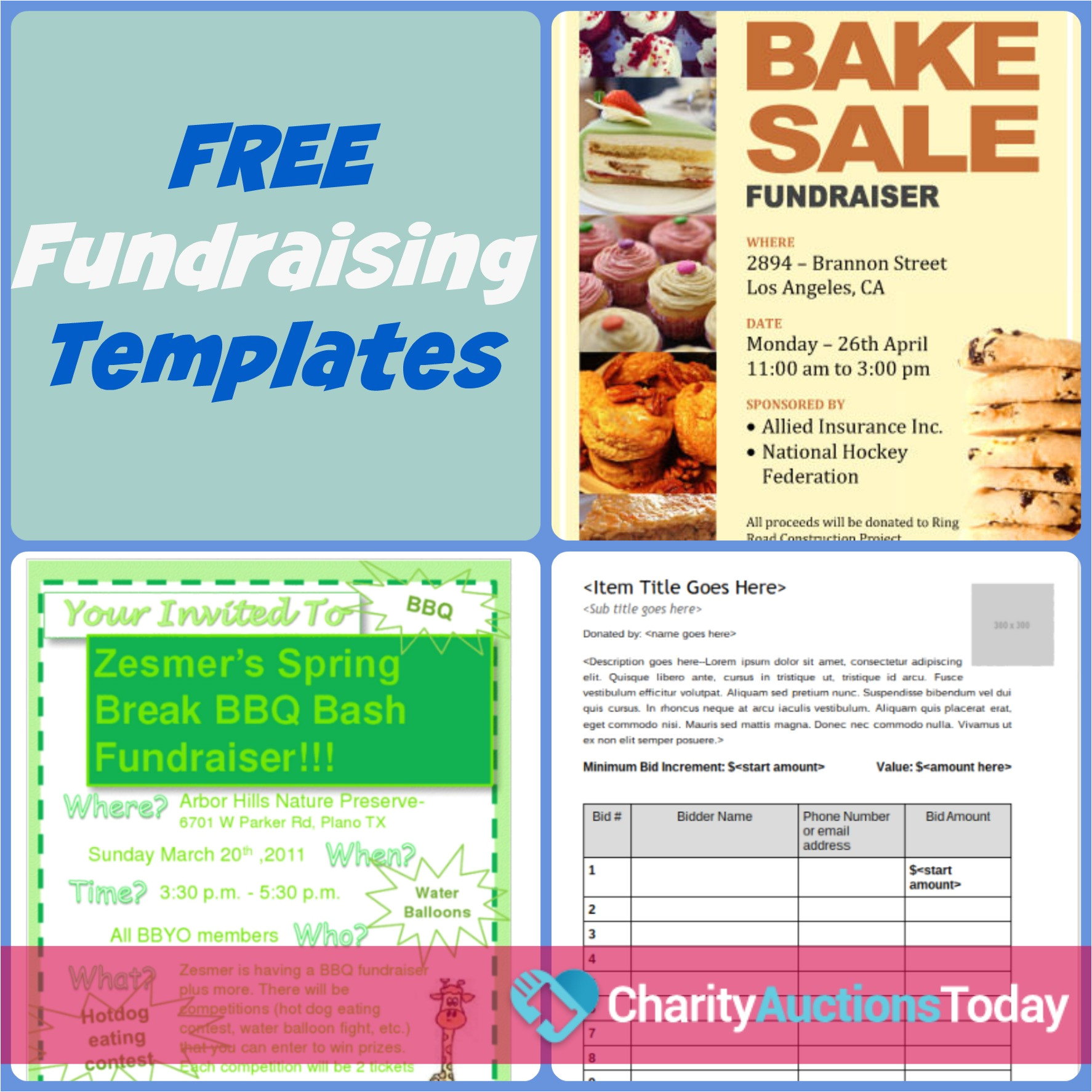 Charity event Flyer Templates Free Free Fundraiser Flyer Charity Auctions today