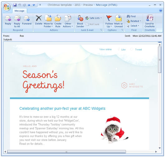 Christmas Email Templates for Outlook Messages Animated Email Templates for Christmas Campaign Monitor