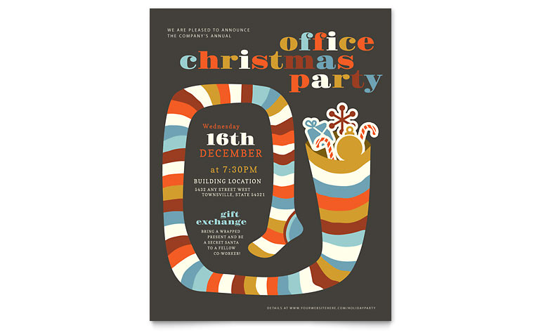 Christmas Flyer Templates Microsoft Publisher Christmas Party Flyer Template Word Publisher