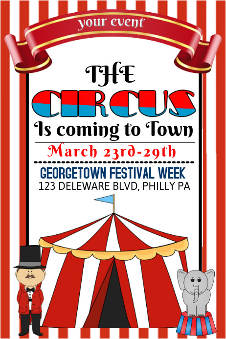 circus flyer template