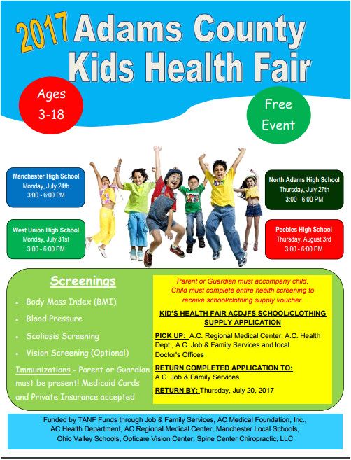 2017 adams county kids health fair