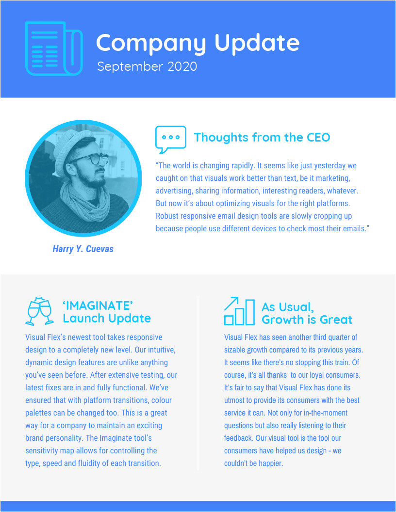 Company Update Email Template 45 Engaging Email Newsletter Templates Design Tips