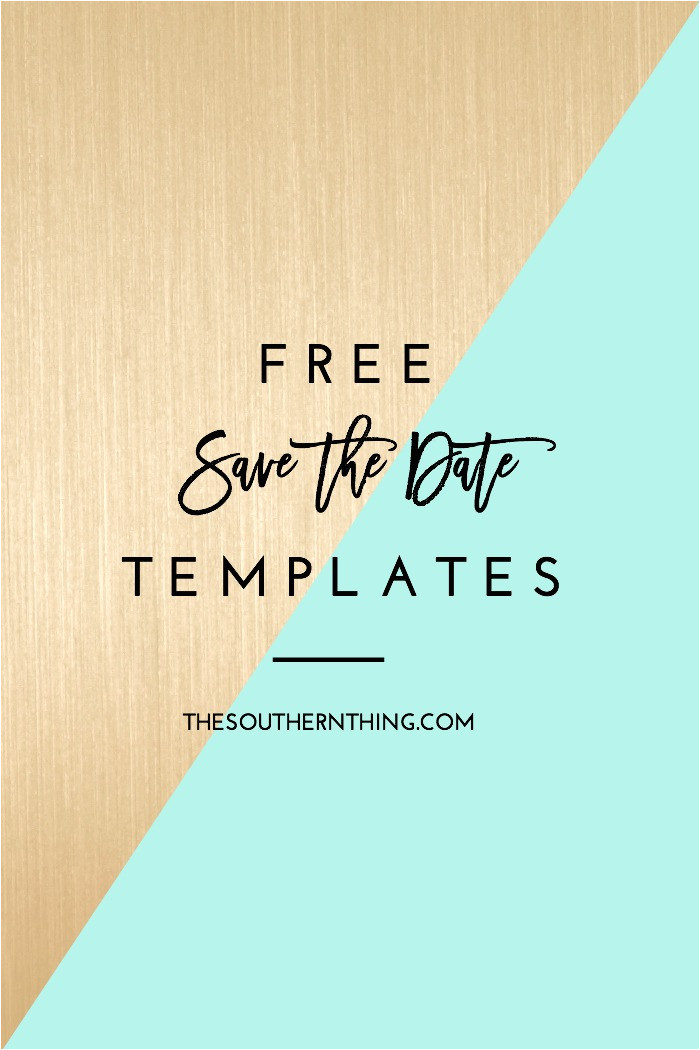 free save the date templates