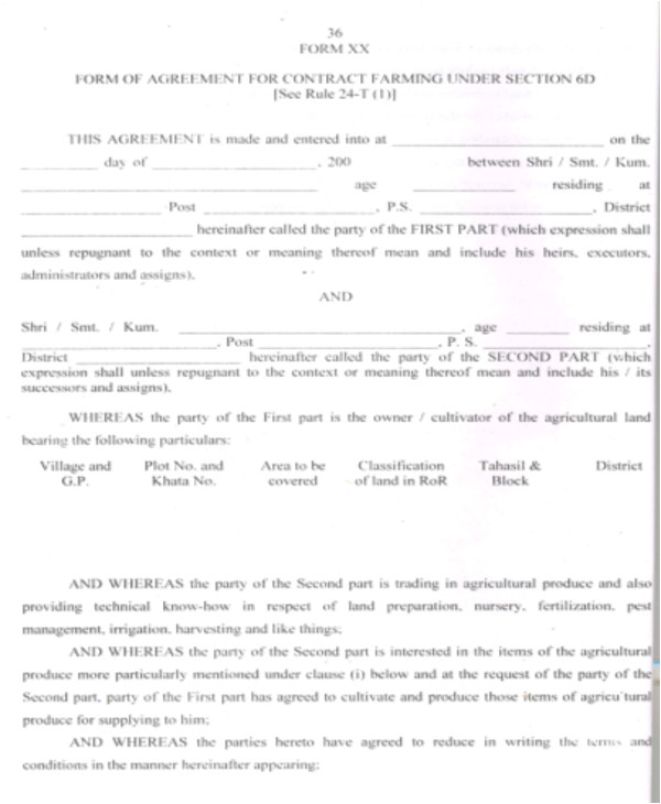 contract agreement format