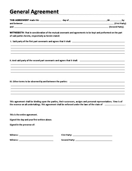 housing loan contract template