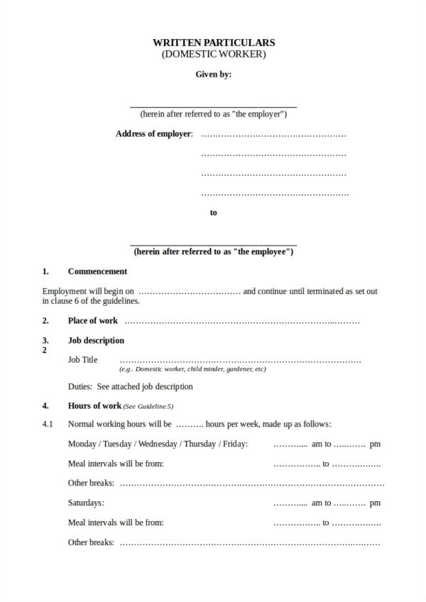 business contract templates
