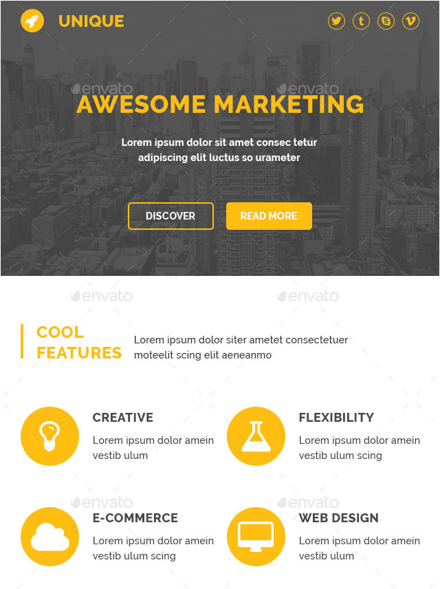 19 cool email newsletter design templates
