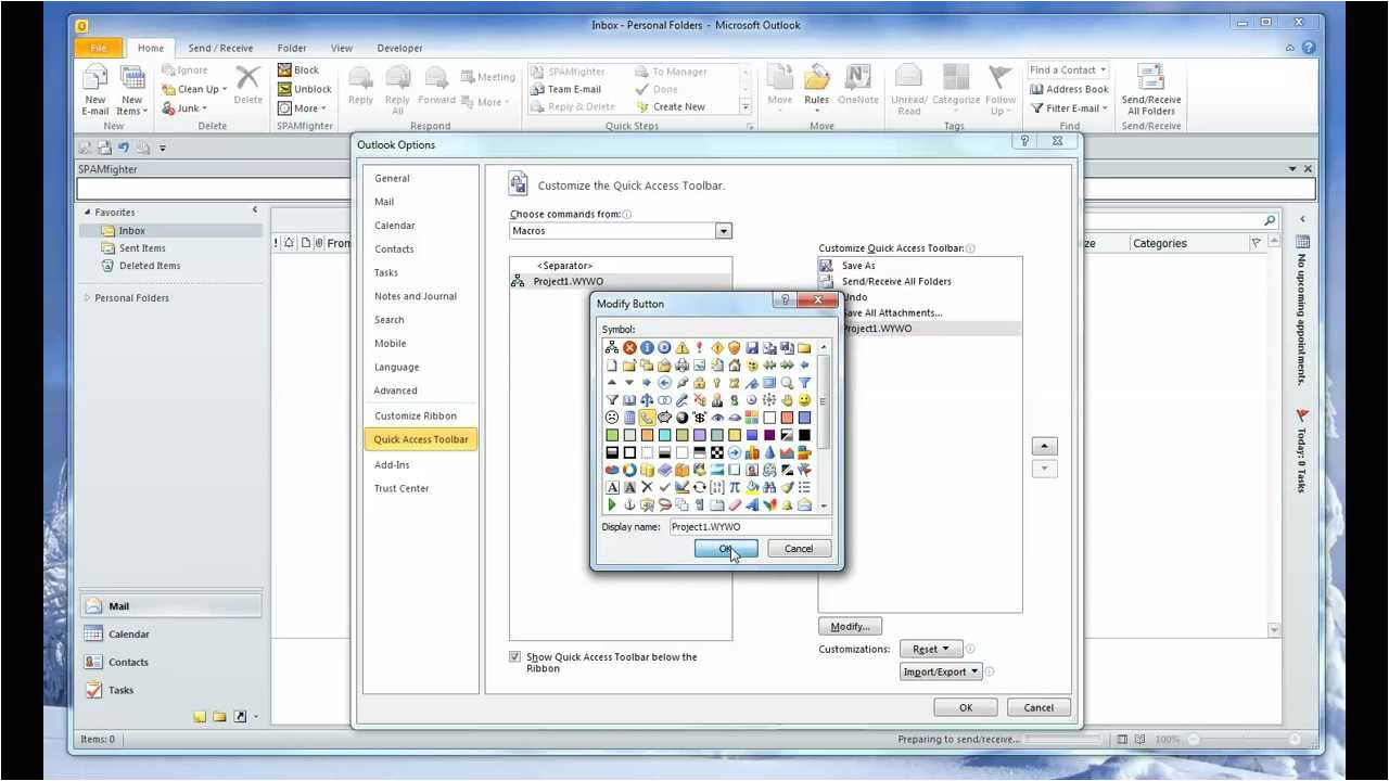 Create An Email form Template In Outlook 2010 Outlook 2010 form Template Youtube
