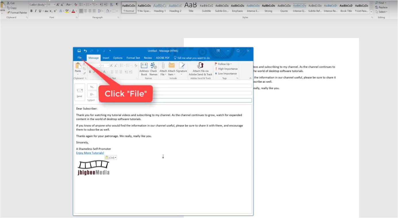 create email template outlook 2066