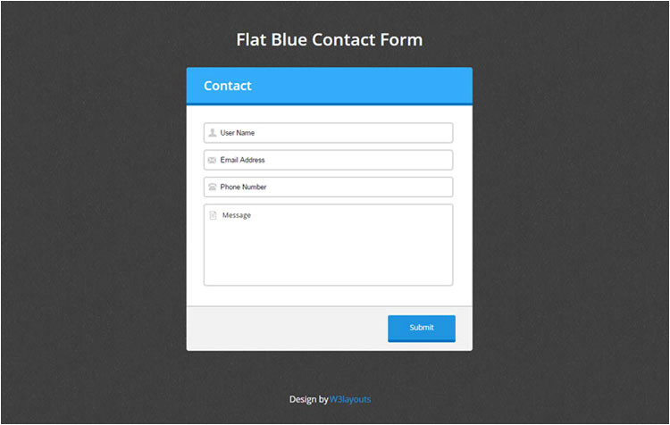 html css contact forms