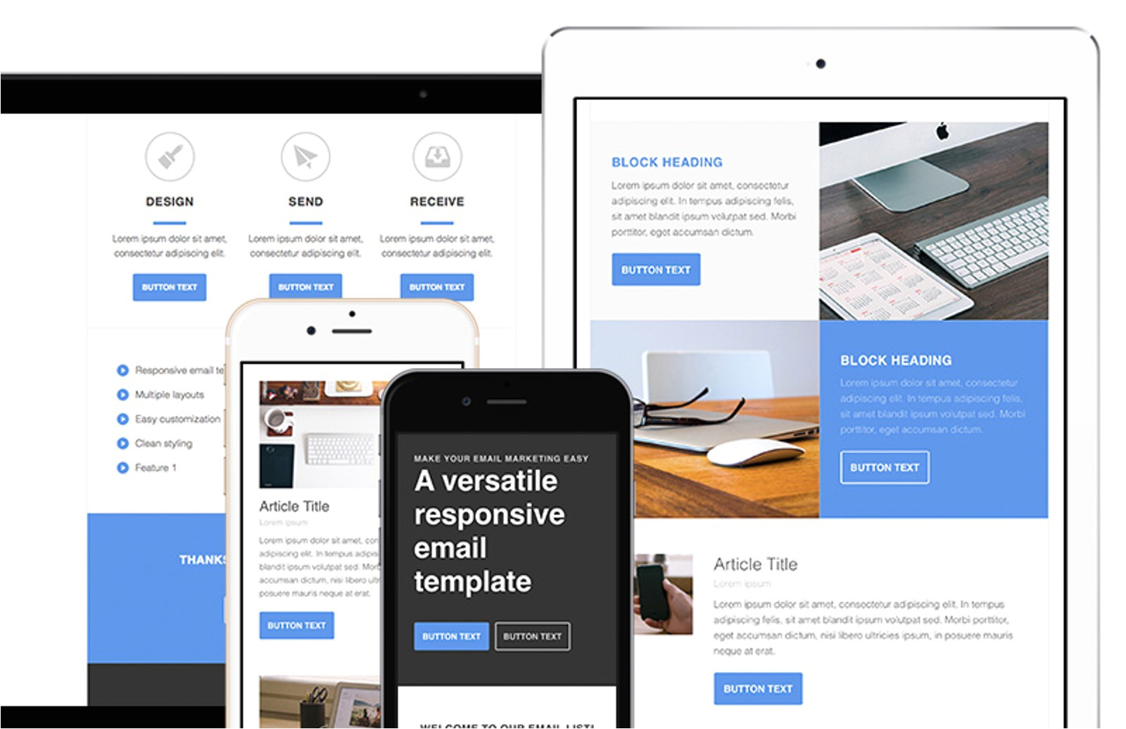 responsive newsletter email template