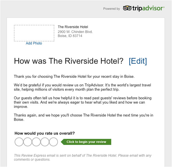 can respond tripadvisor reviews