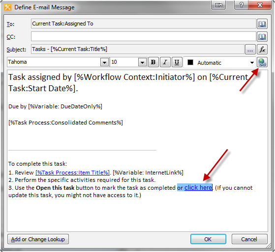 sharepoint approval workflow customizing email notifications