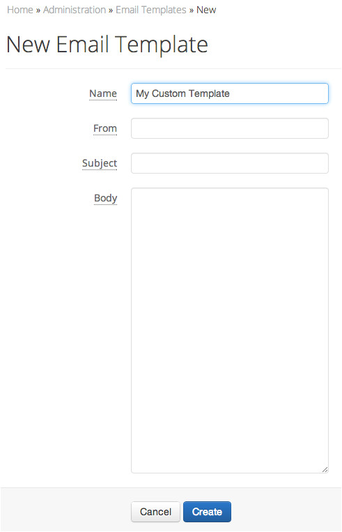 new feature custom alert email templates