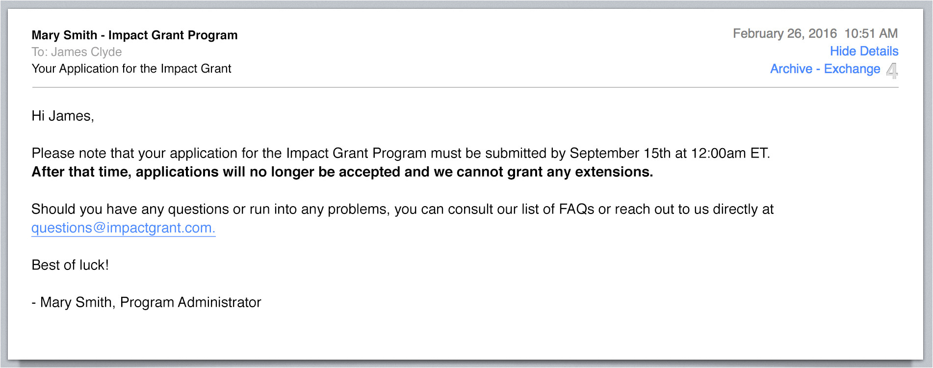 Deadline Reminder Email Template 6 Emails You Should Be Sending to Your Applicants