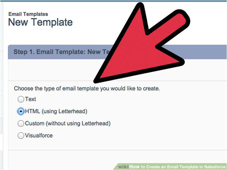 create an email template in salesforce