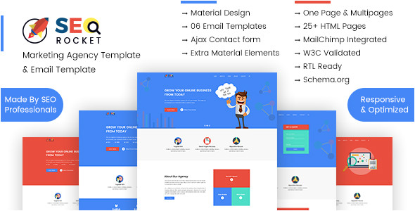 Digital Marketing Email Templates Seo Digital Marketing Agency Template Pack Agency Re