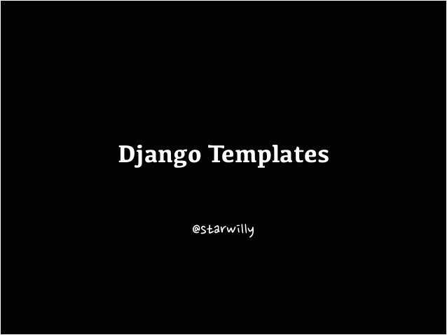 django templates