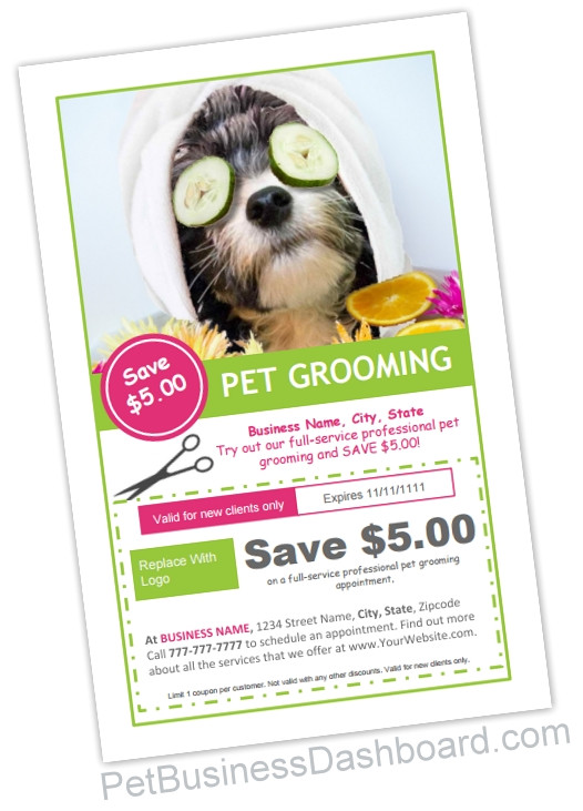 dog grooming business templates