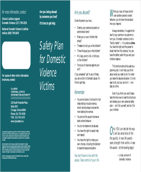 domestic violence brochure