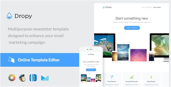 dropy email template online editor