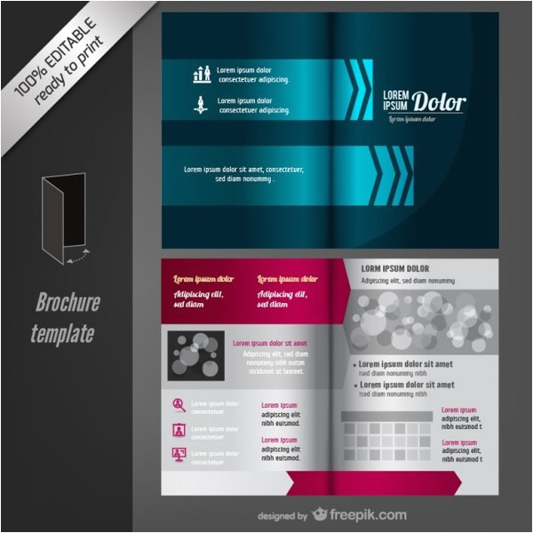 editable brochure template free vector